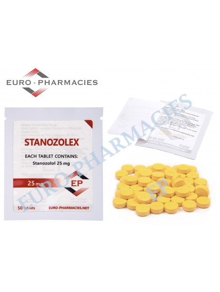 Stanozolex 25 (Winstrol) - 25mg/tab, 50 pills/bag - Euro-Pharmacies