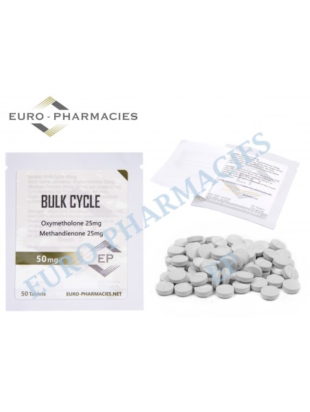 Bulk Cycle ( D-bol 25mg + Drol 25mg ) - 50mg/tab, 50 pills/bag - Euro-Pharmacies GOLD