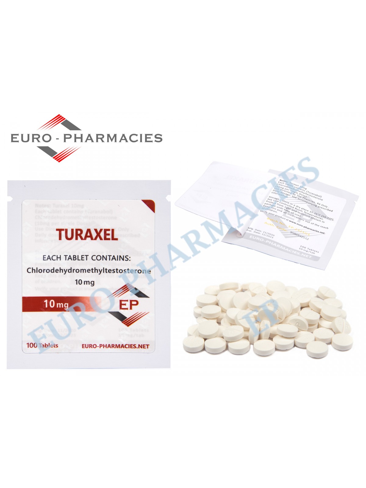 Turaxel  10 (Turanabol) - 10mg/tab Euro-Pharmacies