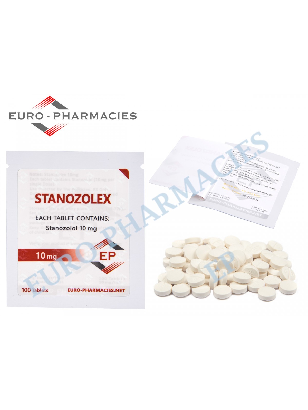 STANOZOLOL - 10mg/tab 50 Tabs/bag Euro-Pharmacies - USA