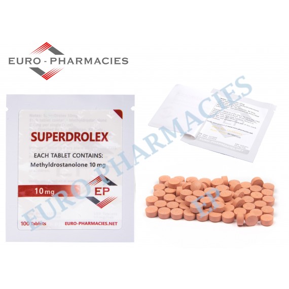 SuperDrol ( Methyldrostanolone ) - 10mg/tab 50 Tabs/bag Euro-Pharmacies - USA