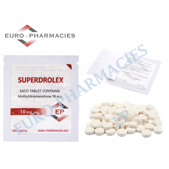 SuperDrol  ( Methyldrostanolone  ) - 10mg/tab 50 Tabs/bag Euro-Pharmacies - USA