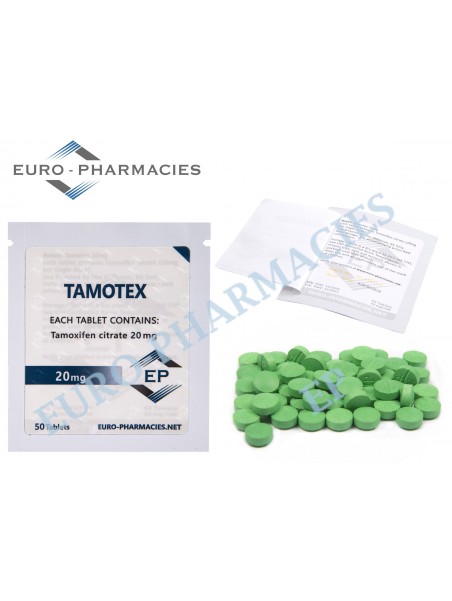 Tamotex (Tamoxifen) - 20mg/tab, 50 pills/bag - Euro-Pharmacies - USA