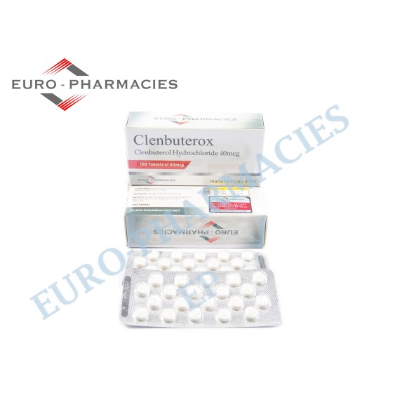 Clenbuterox (Clenbuterol) - 40mcg/tab -100 pills/blister - Euro-Pharmacies