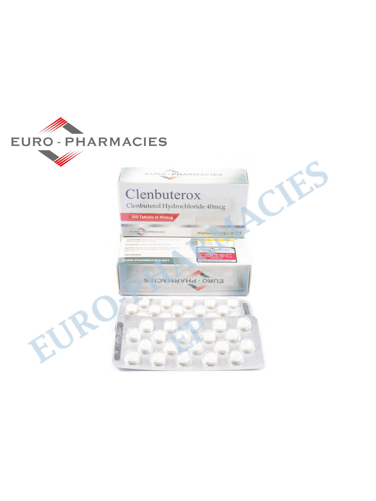 Clenbuterox (Clenbuterol) - 40mcg/tab -100 pills/blister - Euro-Pharmacies