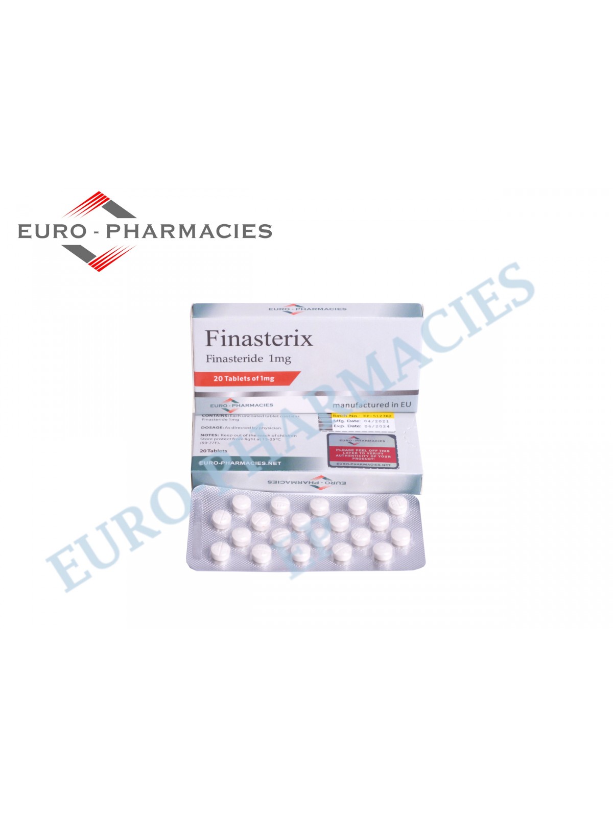 Finasterix - 1mg/tab - 20 pills/blister - Euro-Pharmacies