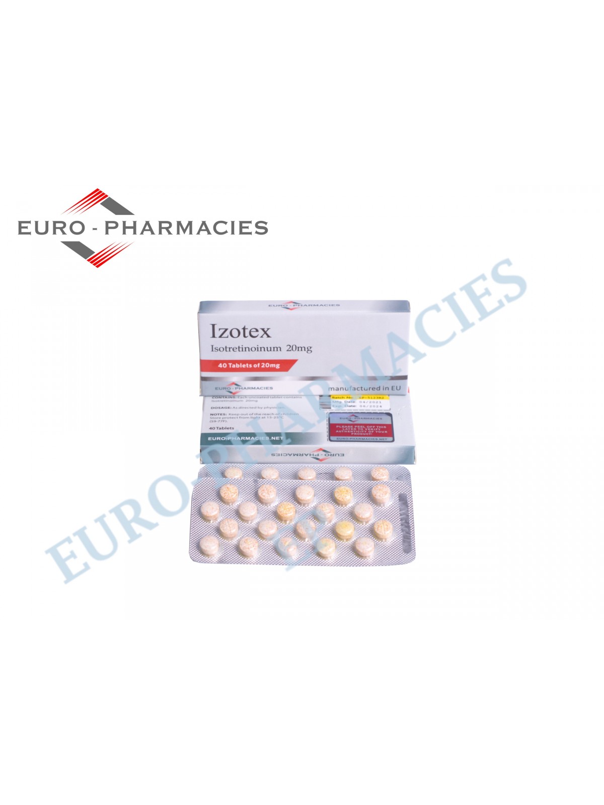 Izotex - 20mg/tab - 40 pills/blister - Euro-Pharmacies