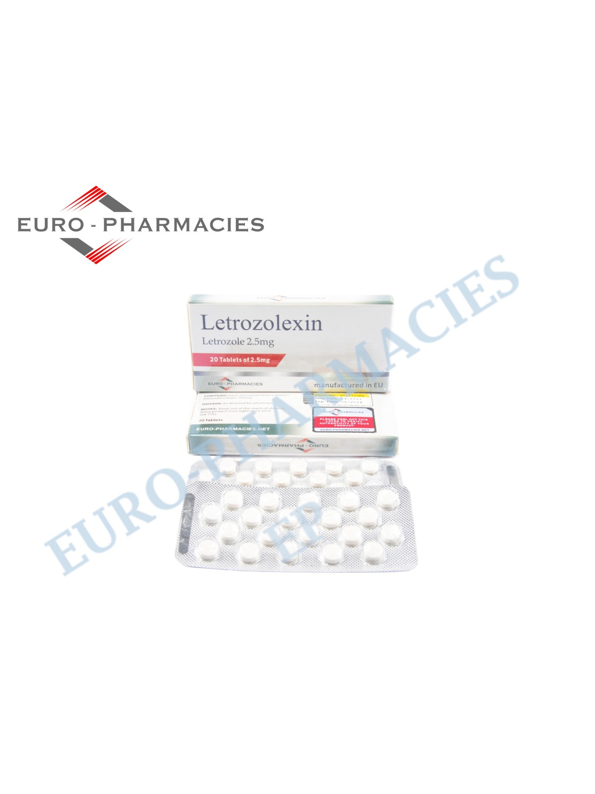 Letrozolexin (Letrozole)- 2.5 mg/tab -20 pills/blister - Euro-Pharmacies