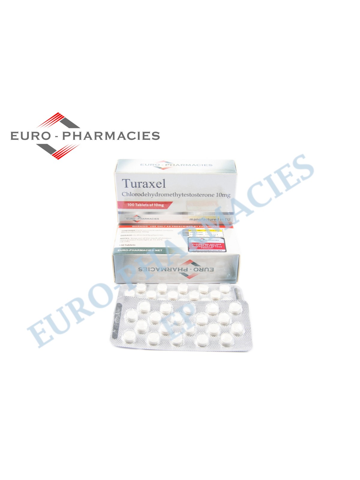 Turaxel 10 (Turanabol) - 10mg/tab -100 pills/blister - Euro-Pharmacies