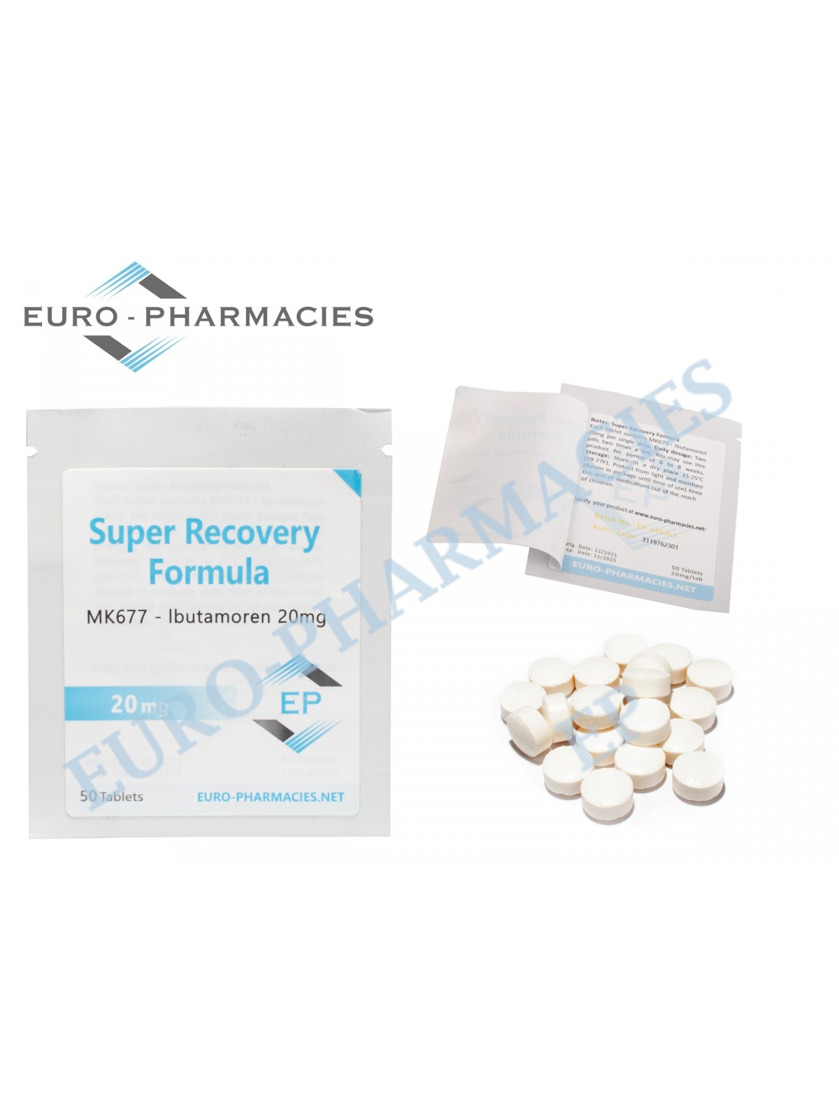 Super recovery (MK677) - 20mg/tab - 50 tab - Euro-Pharmacies