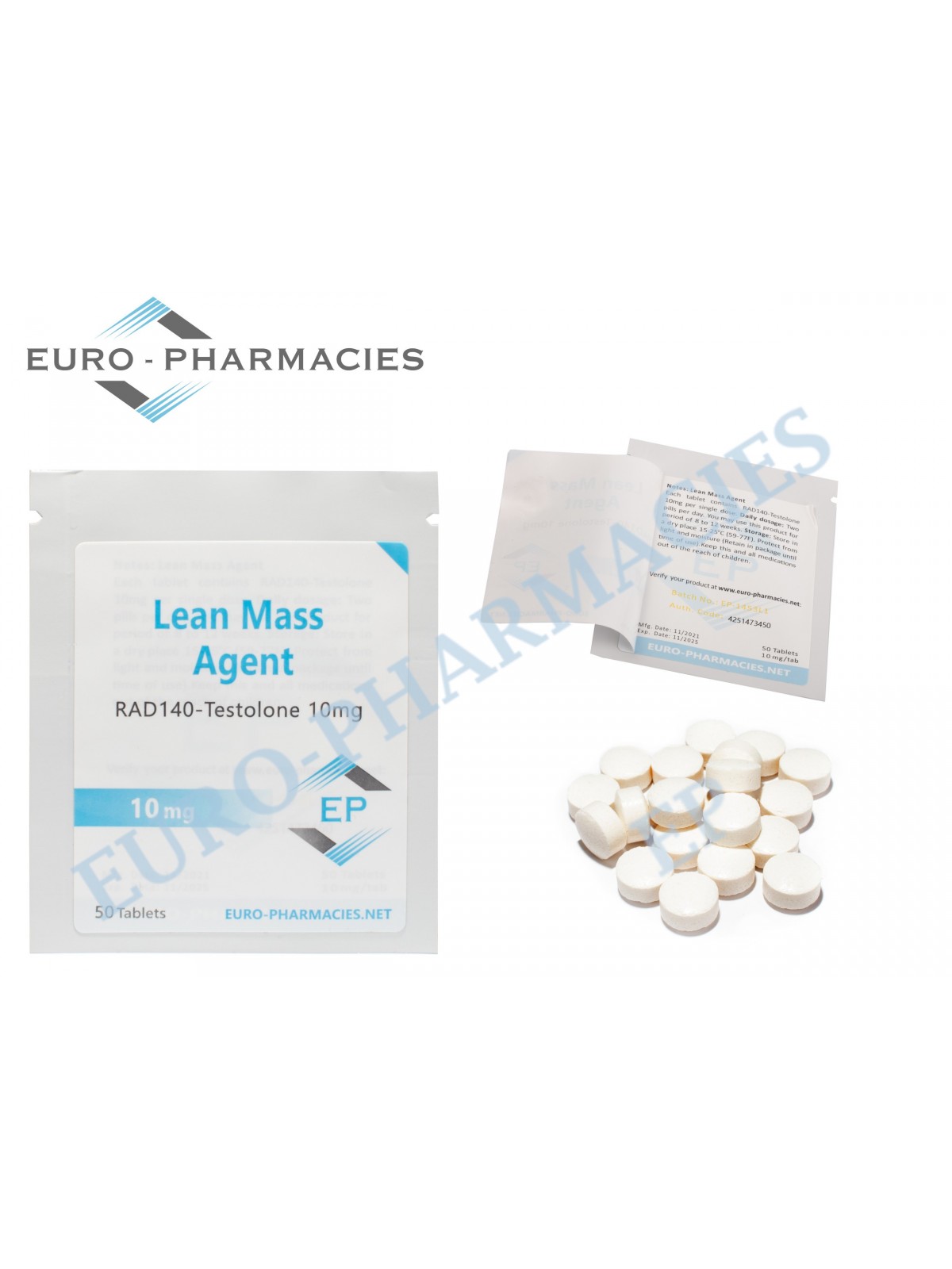 RAD140 - 10mg/tab- 50 tab - Euro-Pharmacies - USA