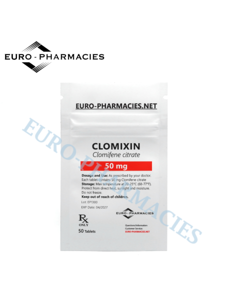 Clomixin (Clomid ) - 50mg/tab, 50 pills/bag - Euro-Pharmacies