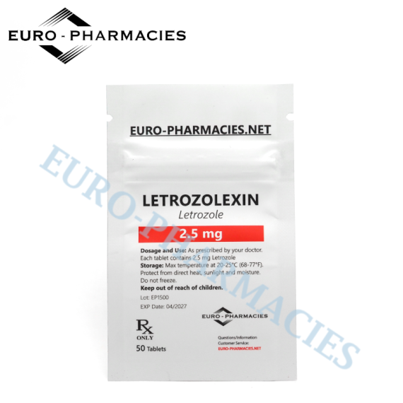Letrozolexin (Letrozole)- 2.5 mg/tab, 50 pills/bag - Euro-Pharmacies