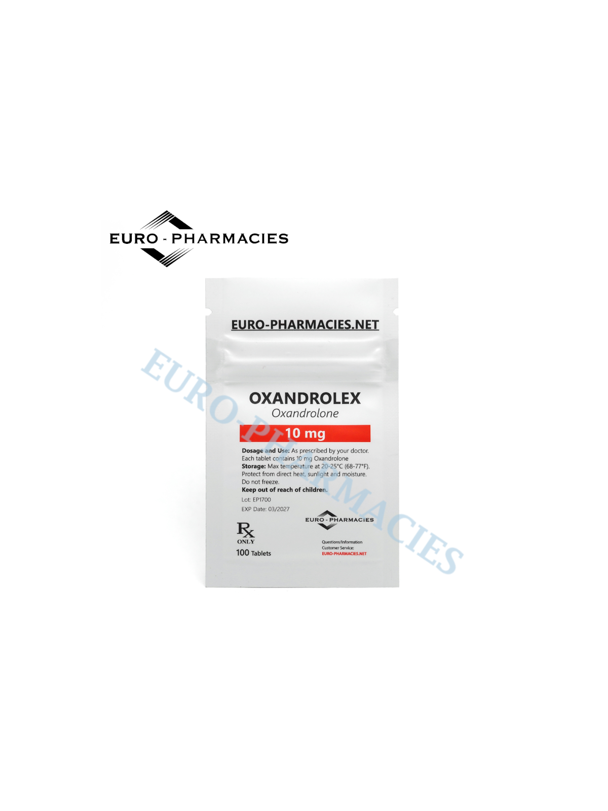 Oxandrolex (Anavar) - 10mg/tab, 100 pills/bag - Euro-Pharmacies - USA