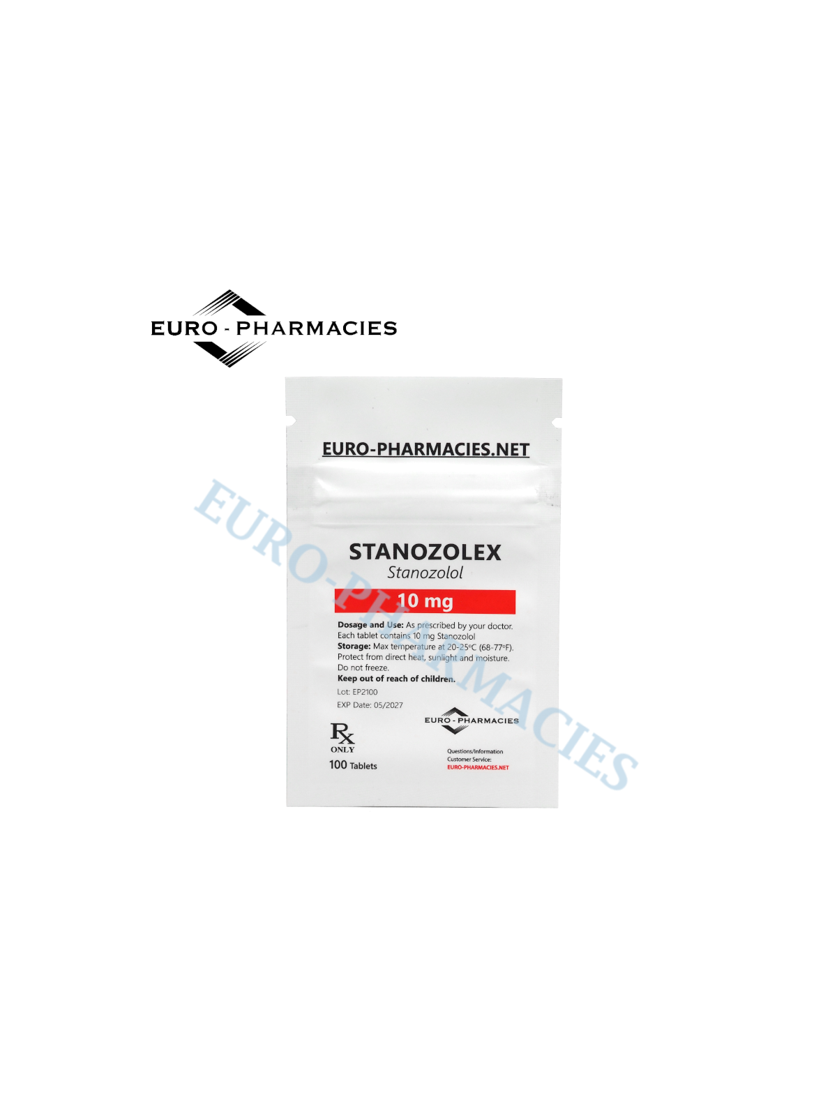 Stanozolex (Winstrol) - 10mg/tab, 100 pills/bag - Euro-Pharmacies - USA