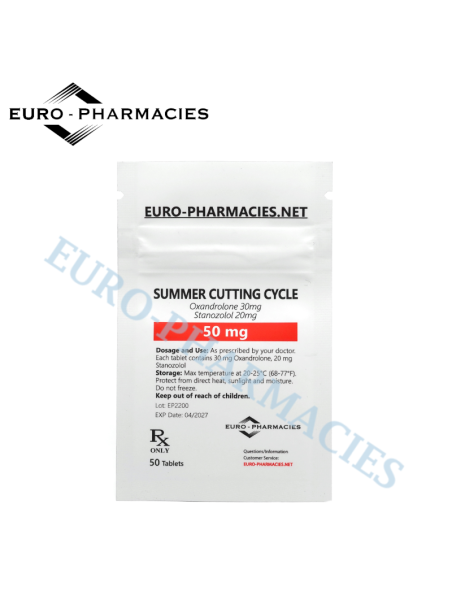 Summer Cutting cycle ( 20 mg winstrol + 30mg anavar)-50mg/tab, 50 pills/bag - Euro-Pharmacies - USA