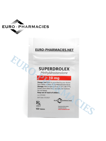 Superdrolex (Methyldrostanolone) - 10mg/tab, 100 pills/bag - Euro-Pharmacies - USA