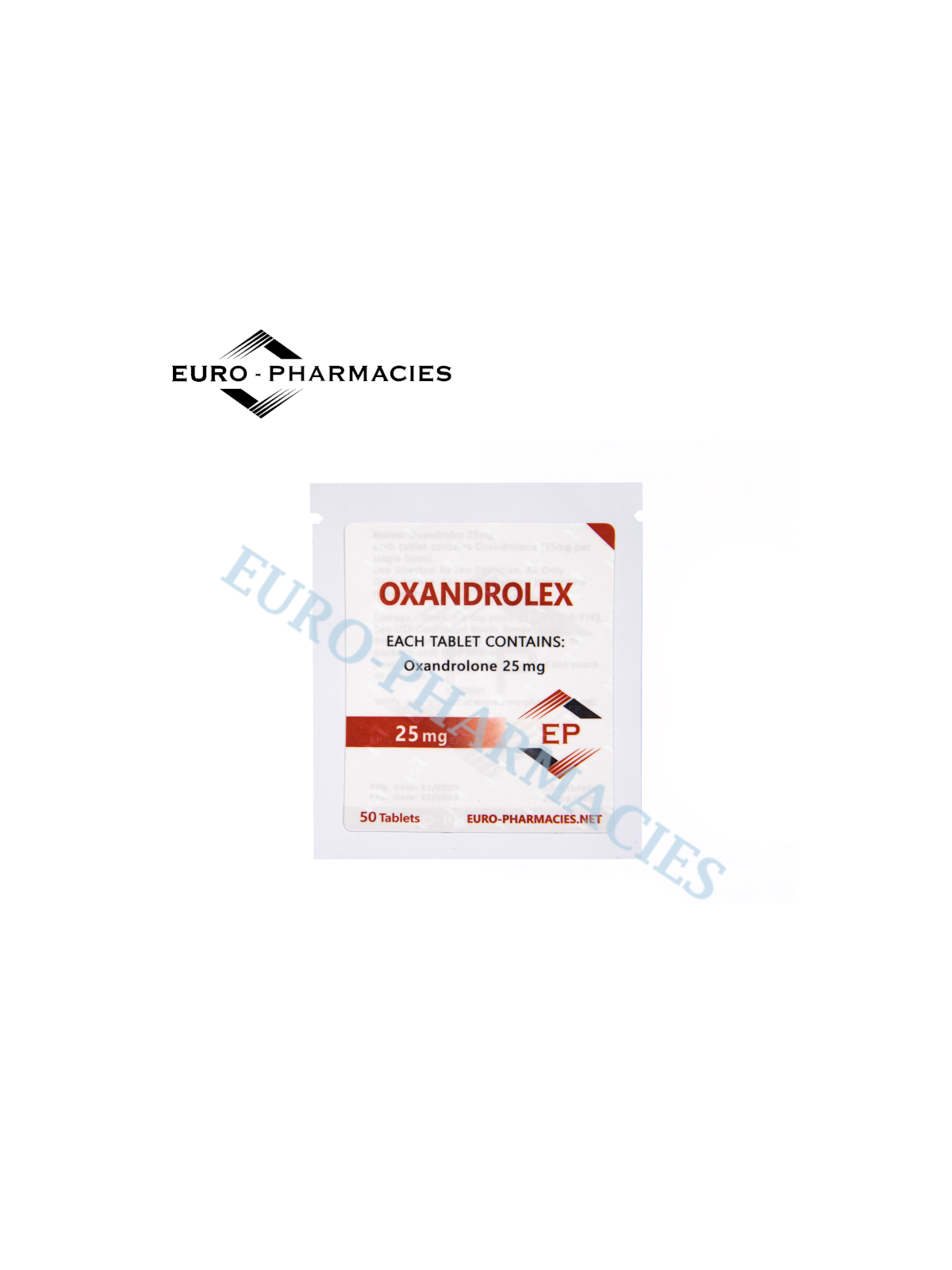 Oxandrolex 25 (Anavar) - 25mg/tab, 50 pills/bag - Euro-Pharmacies - USA
